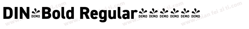 DIN-Bold Regular字体转换